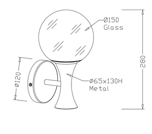 Modern <b>Waterproof</b> Outdoor Wall <b>Light</b> LED 10W IP65 Warm White - Product Image 4
