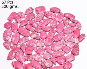 Lote de Cabujones de Tulita Rosa Natural, Gemas Sueltas Pulimentadas, Varias Formas, Piedras Semipreciosas para Joyería, Venta al Por Mayor - Product Image 3