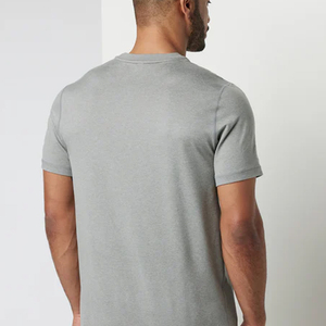 T-shirt pour homme à manches courtes, couleur unie, coupe décontractée, collection été, coupe ample, personnalisation du logo, 2026 - Product Image 6