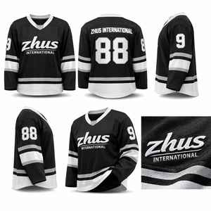 Maillot de hockey sur glace personnalisé unisexe, imprimé par sublimation, pour la mode, le design, les logos et les vêtements de sport - Product Image 1