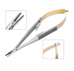 Porte-aiguilles microscopiques HERMANN MEDITEDCH Castroviejo 20-678-180, ensemble d'instruments chirurgicaux en acier inoxydable, outil médical de précision, certifié CE - Product Image 6