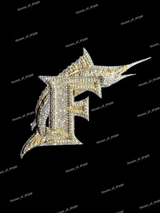 Colgante de Letra F con Diamantes Moissanite, Plata de Ley 925, Joyería de Lujo Brillante - Product Image 3