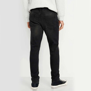 Servicios OEM de mezclilla personalizada para hombre: Jeans de cintura alta y transpirables con un lavado claro moderno y totalmente personalizables - Product Image 3