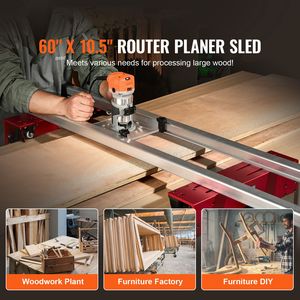 Glissière de défonceuse portable et réglable de 60 pouces avec système de contrôle NC Studio, gabarit de nivellement de dalles pour le travail du bois DIY et la finition du bois - Product Image 2