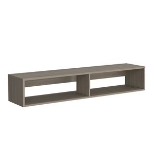 Warrior 59 grigio chiaro flottante TV Stand con scaffali aperti Media scomparti caratteristiche di gestione del cavo - Product Image 2