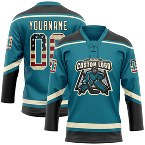 Jersey de Hockey sobre Hielo para Hombre, Servicio OEM en Grandes Cantidades, Personaliza Tu Propio Jersey Deportivo, Disponible en Stock - Product Image 1