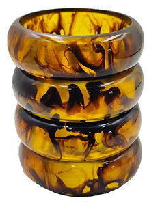 Pulseras de Resina Geométricas Rojas y Negras Únicas, Conjuntos de Joyería Acrílica Unisex de Moda, Calidad Premium, para Bodas, Mujer - Product Image 3