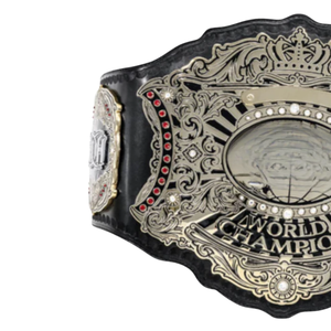 Ceinture de champion du monde de lutte personnalisable, qualité supérieure, design personnalisable, noir et argent - Product Image 4