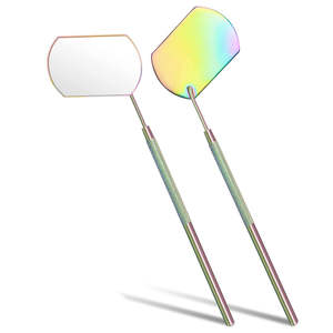 Miroir à cils léger en acier inoxydable arc-en-ciel MEDZORA SURGICAL, certifié CE Classe I, équipement de nettoyage et de remplissage dentaire, durée de vie 1 an - Product Image 2