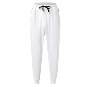 Men Color Blocking Tracksuit Set <b>White</b> Full Zip Hoodie <b>Jogger</b> Pants Casual Streetwear Breathable Solid Design winter Wear - Product Image 2