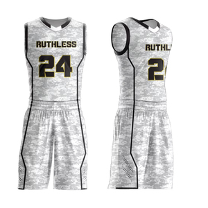 Uniforme de Baloncesto Personalizable con Logotipo, Talla Grande para Hombre, Manga Corta, Estampado, 100% Poliéster, Transpirable, Conjuntos de Alta Calidad - Product Image 6