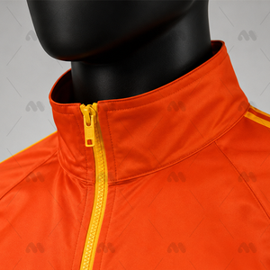 Ensemble de survêtement orange pour hommes, personnalisable avec logo, 2 pièces, pour sport, gym et fitness, vente en gros - Product Image 6