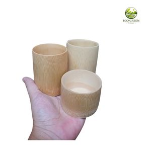 Prix direct d'usine, tasse classique en bambou naturel écologique de haute qualité, faite à la main, réutilisable, tasse à boire en bois - Product Image 1
