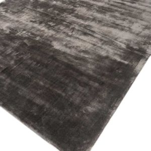 OEM Luxury Viscose silk Plain Area <b>Rug</b> Hand Loom Brown Carpet Cut Pile Plain Luxury Washable Non-Slip Medium Pile High Quality - Product Image 2