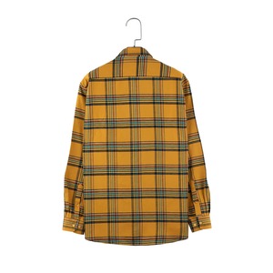 เสื้อเชิ้ตผ้าสักหลาดลายสก็อตหนานุ่มสั่งตัดจากโรงงานสำหรับผู้ชาย ผ้าฝ้าย 100% เนื้อผ้าขัดนุ่ม คอตั้ง ระบายอากาศได้ดี สวมใส่ได้ทั้งแบบเป็นทางการและลำลอง - Product Image 2