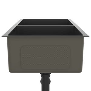 Fregadero de Cocina Hecho a Mano de Acero Inoxidable Negro - Product Image 5