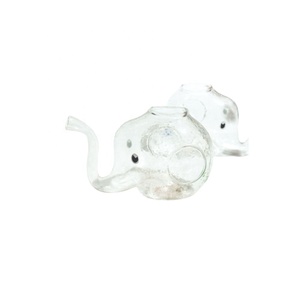 Modern Style Elephant Borosilicate <b>Glass</b> <b>Vase</b> Wedding Tabletop Decorative Use - Product Image 3