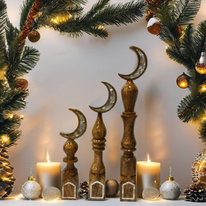 ชุดตกแต่งบ้านอิสลามรอมฎอนทำด้วยมือศิลปะบนผนังสำหรับบรรยากาศเทศกาลทางวิญญาณในบ้านมุสลิม - Product Image 1