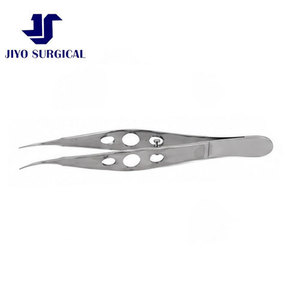 คีมจับกระดูกแบบโค้งซ้าย ยี่ห้อ Professional Jiyo Surgical Co. รุ่น Moody Fixation Forceps ขนาด 4 3/8 นิ้ว 0.5 มม. 1x2 ฟันล็อค ด้ามจับแบบแบน 3 รู - Product Image 5