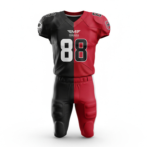 Uniforme de football américain sur mesure, impression par sublimation, tissu mesh respirant, vêtements d'entraînement et de match pour adultes - Product Image 1