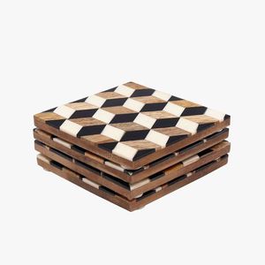 Handmade Decorative Table <b>Coasters</b> Set | Luxury Drink <b>Coasters</b> for Coffee Table & Dining Table Decor - Product Image 2