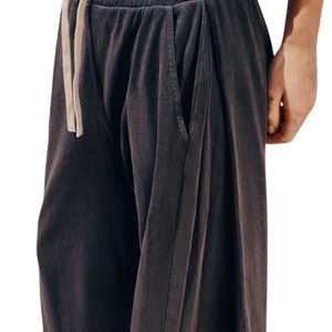 Women's Baggy Wide Leg Sweatpants Relaxed Fit Drawstring <b>Elastic</b> <b>Waist</b> Casual <b>Trousers</b> <b>with</b> Pockets Custom OEM Streetwear - Product Image 2