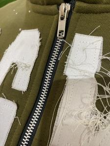 Custom Manufacturer Embroidery Hoodie <b>Rhinestone</b> <b>Jacket</b> Acid Wash Vintage Washed Men Fleece Streetwear Hoodie - Product Image 3