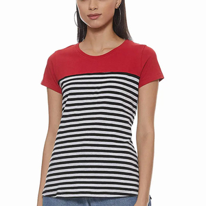 Camiseta informal estampada para mujer, camiseta de algodón transpirable de verano, camiseta de manga corta a la moda para mujer, ropa ligera y cómoda para uso diario - Product Image 4