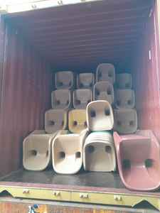 Precio de fábrica Muebles para el hogar Silla de plástico apilable Comedor Silla de plástico de color azul - Product Image 5