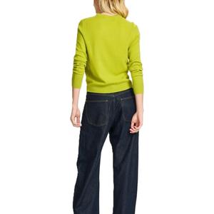 Suéter Casual de Invierno para Mujer, 100% Cachemira Pura, Cuello Redondo, Manga Larga, Suave, Moderno, de Alta Calidad, Personalizable, Tejido - Product Image 2