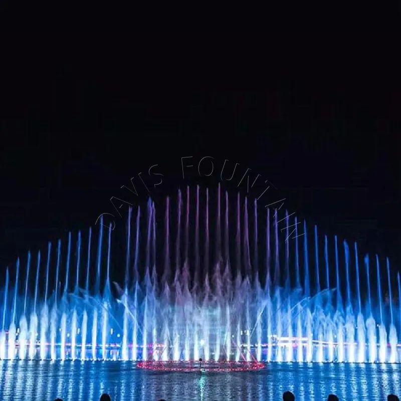 Davis Fountain Factory Price Outdoor Floating Water Show Project Large Musical Dancing Fountain