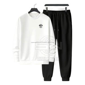 Ensemble de survêtements pour hommes Haut décontracté à manches longues et joggings assortis pour le fitness ou le voyage - Product Image 1