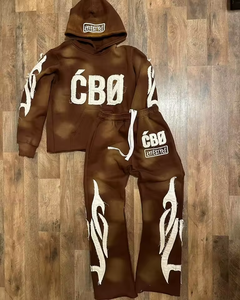 Conjunto Deportivo de Forro Polar para Hombre, Sudadera con Capucha y Pantalones Jogger, Dos Piezas, Ropa Deportiva de Invierno - Product Image 5