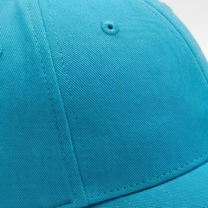 Casquette de baseball turquoise à 6 panneaux avec logo brodé géométrique, ajustée, unisexe, décontractée - Product Image 5