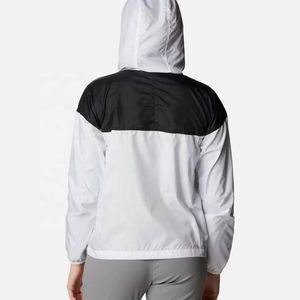 Chaqueta cortavientos personalizada de moda para uso casual, fabricante de ropa para exteriores, chaqueta con capucha y cremallera completa para mujer - Product Image 2