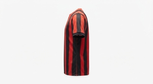 Maillot de football pour adulte à col rond et manches courtes, imprimé par sublimation personnalisée, rayé, 100% polyester, service OEM, poids du tissu 320g - Product Image 3