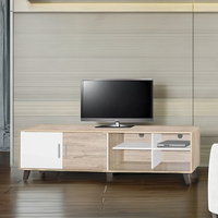 Meuble TV 2024 Essence Model TV6058, style moderne et luxueux, avec tiroirs de rangement, pour appartement, hôtel, salon.