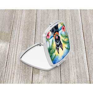 Scottish Terrier Luau Miroir de maquillage de voyage compact Portable Pliant Cadeau décoratif de poche pour femmes et filles - Product Image 2