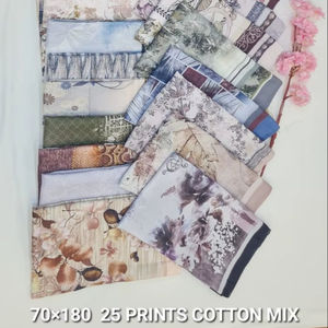 Ensemble de foulards pour femmes, écologiques, motifs variés, coton, toutes saisons, usage quotidien, 25 imprimés floraux, 5181, prix à seulement 2 dollars - Product Image 2
