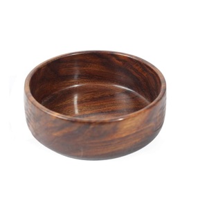 Ensemble de saladiers en bois d'acacia naturel, empilables, faits à la main - Product Image 3