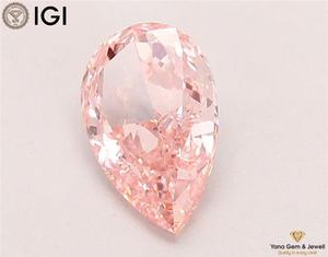 เพชรสีชมพูสดใส ระดับความสะอาด VVS2 ได้รับการรับรองจาก IGI น้ำหนัก 1.50 กะรัต ทรงลูกแพร์ ผลิตด้วยวิธี CVD สำหรับงานออกแบบเครื่องประดับตามสั่ง - Product Image 6
