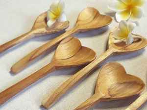 Juego de 10 Cucharas de Servir Rústicas de Madera de Mango/Acacia Sostenible, Colección Natural para Cocina, para Arroz, Curry, Ensaladas y Otros Alimentos - Product Image 3