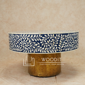 Mesa de centro redonda de mármol con marco de acero inoxidable con acabado dorado de lujo para sala de estar, mesa de centro para sofá, muebles de sala de estar - Product Image 1