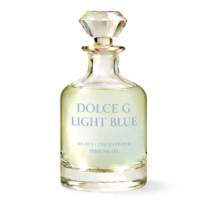 Aceite de Perfume Concentrado (Attar) Dolce G Azul Claro de Alta Calidad, 50 Gramos, Sin Alcohol, Fragancia Unisex de Larga Duración - Product Image 1