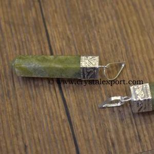 Septerian Pencil Pendants Handmade Pencil <b>Cut</b> <b>Stone</b> <b>for</b> Energy Healing, Earthy Tones & Boho Jewelry Lovers - Product Image 2