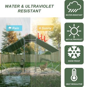 Pollaio Grande in Metallo Impermeabile con Recinto per Galline e Pollame, Gabbia per Conigli e Anatre, Recinto per Animali Domestici con Rete Zincata - Product Image 4