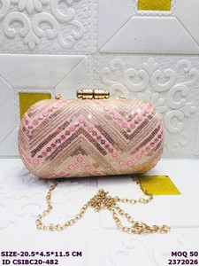 Luxury Handmade Embroidered <b>Clutch</b> Bags for Women | <b>Wedding</b> Party Evening Bags with Chain | Bulk Mix Design <b>Clutches</b> - Product Image 5