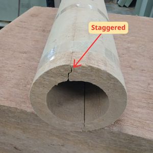 Productos de lana de roca fabricados en forma de tubo para plantas, tubos cortados con CNC en AutoCAD, materiales de aislamiento térmico de lana mineral. - Product Image 6