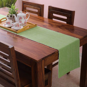 Camino de Mesa RIB de Algodón 100% Personalizable, Tejido Jacquard, Antideslizante, con Rayas Vintage, Tradicional, para Bodas y Hogar, Estilo Tamil Nadu - Product Image 1