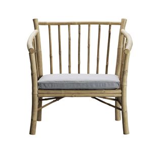 เก้าอี้รับประทานอาหารไม้ไผ่พับได้ทำมือ พร้อมเบาะรองนั่ง เฟอร์นิเจอร์ไม้ไผ่ธรรมชาติรักษ์โลก สำหรับบ้าน สวนสาธารณะ และห้องรับประทานอาหาร - Product Image 2